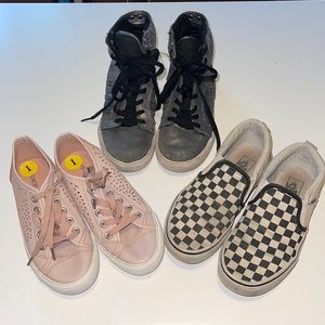 Bundle3 girls shoes sz 1/Restricted, Supra W, Van